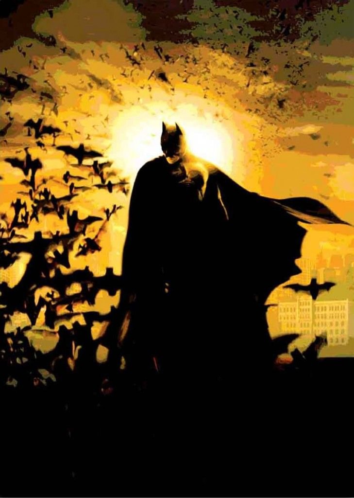 Batman And Batmobile Cartoon Wallpaper