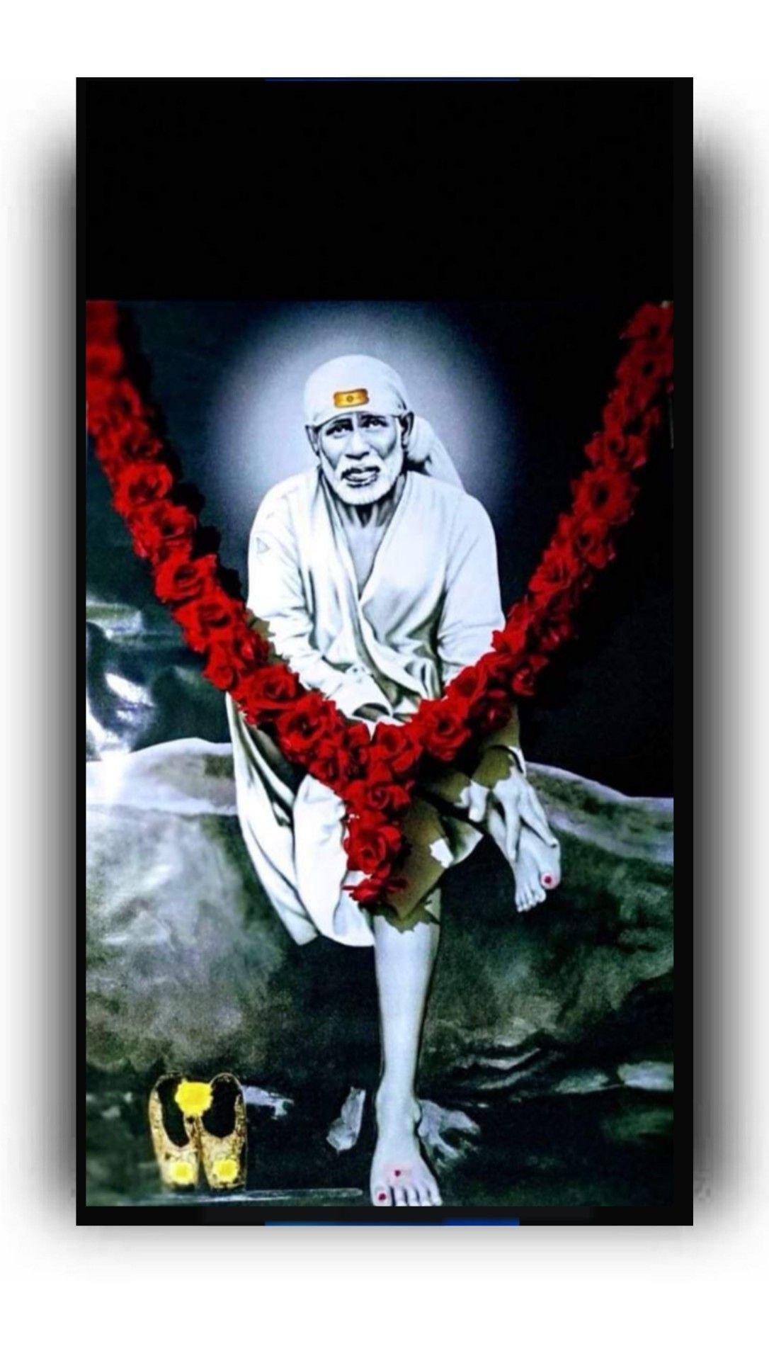 Black And White Images Of Sai Baba