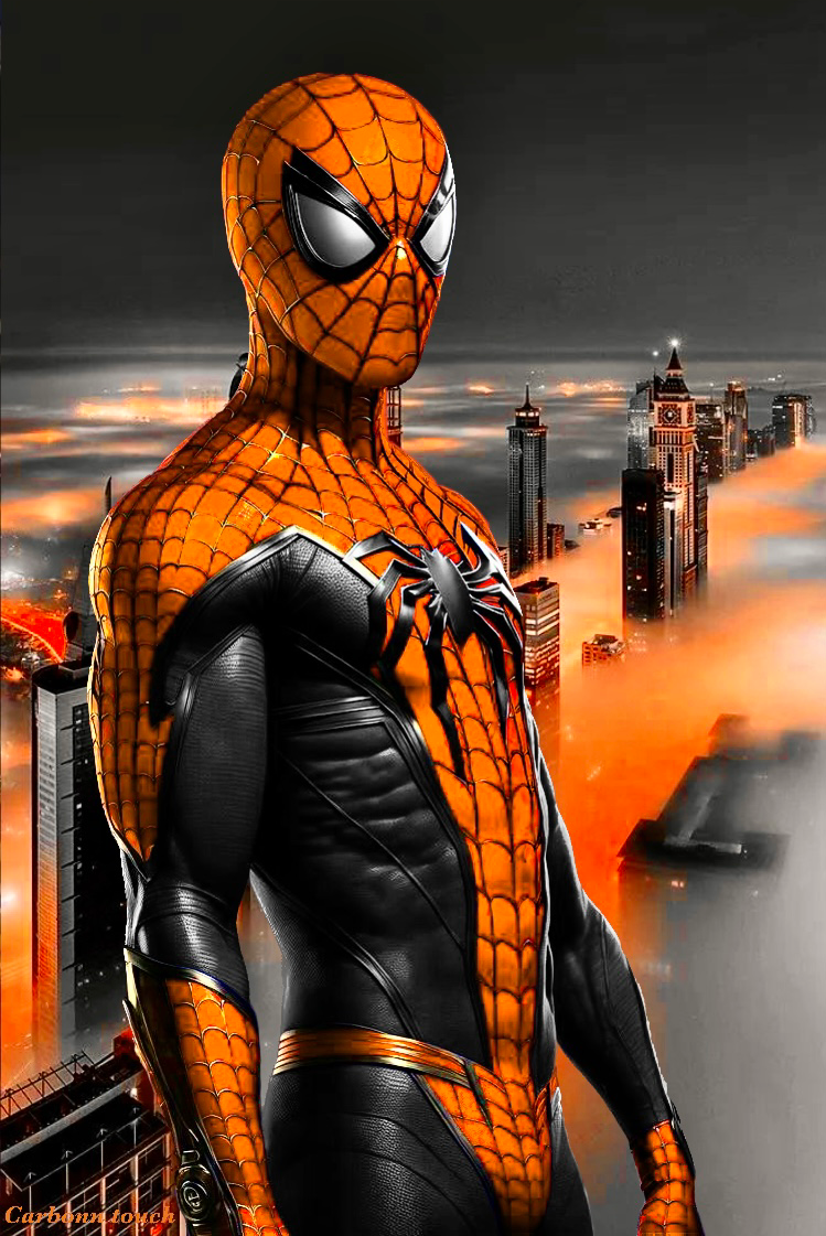 Black Spiderman HD Wallpaper For Mobile
