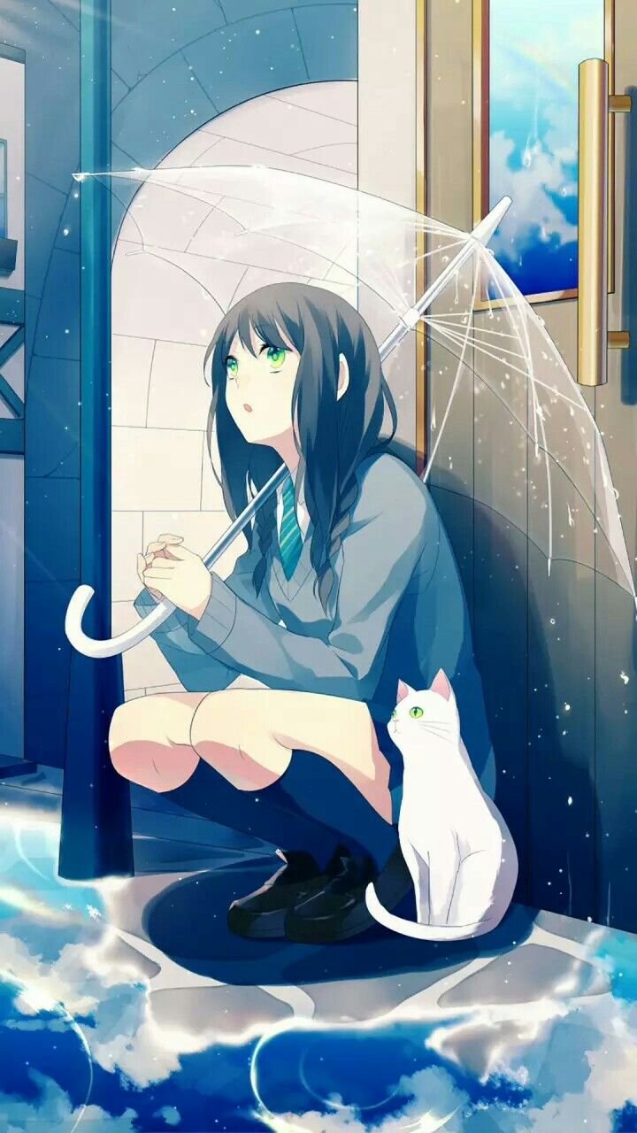 Chibi Anime Cat Wallpaper