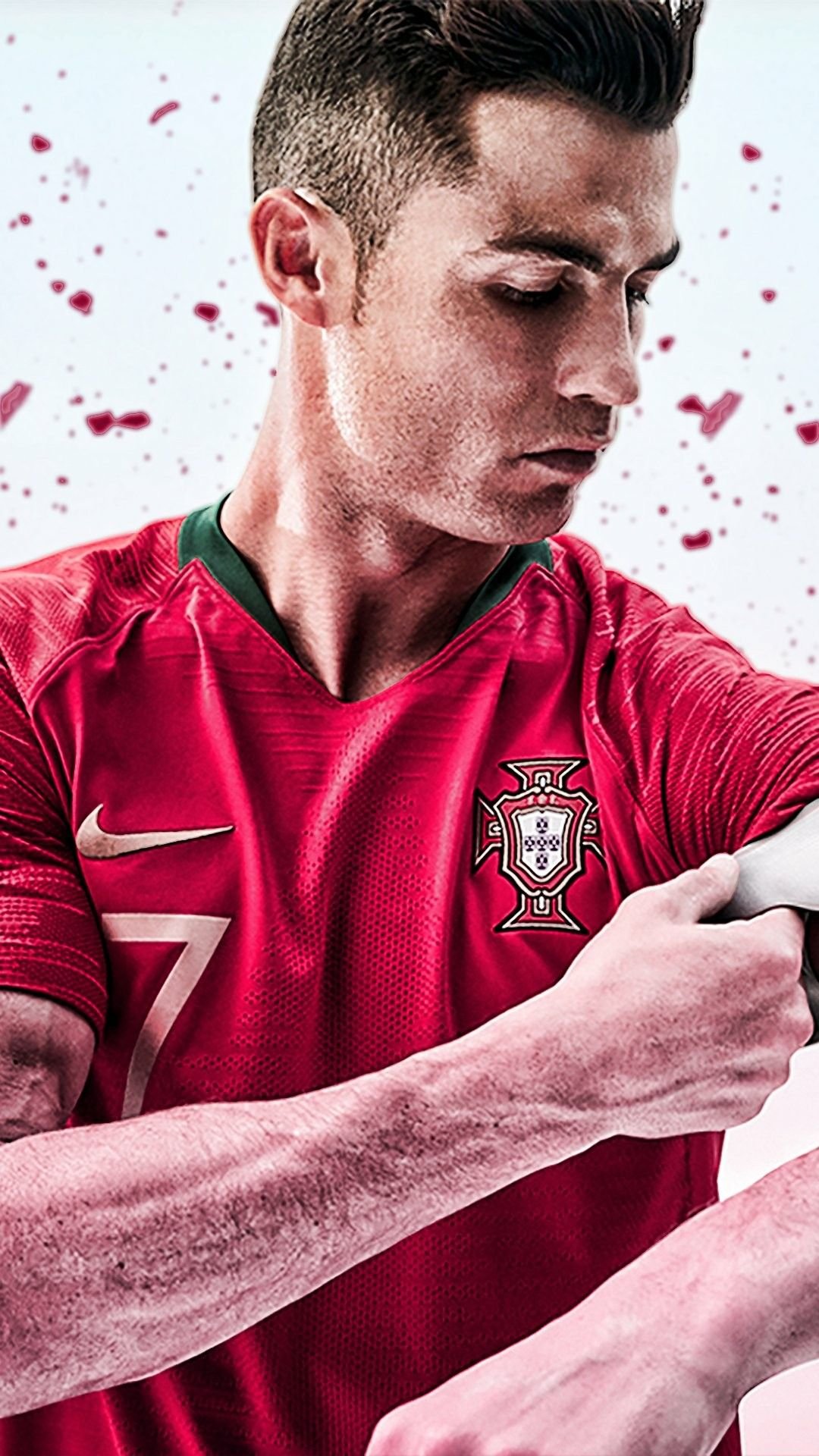 Cristiano Ronaldo Training For Russia World Cup Wallpaper