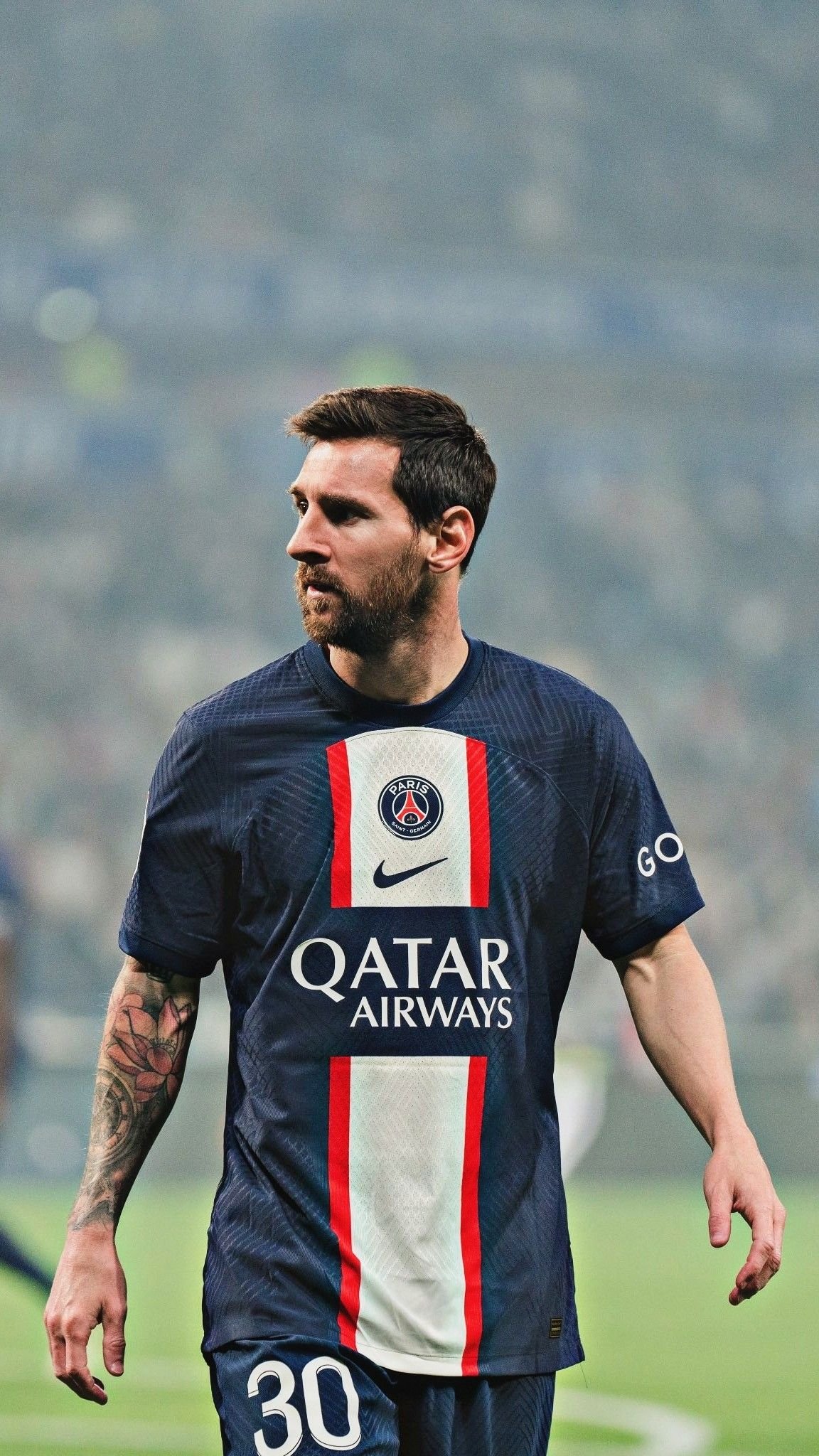 Football 8K Dark Wallpaper Of Messi