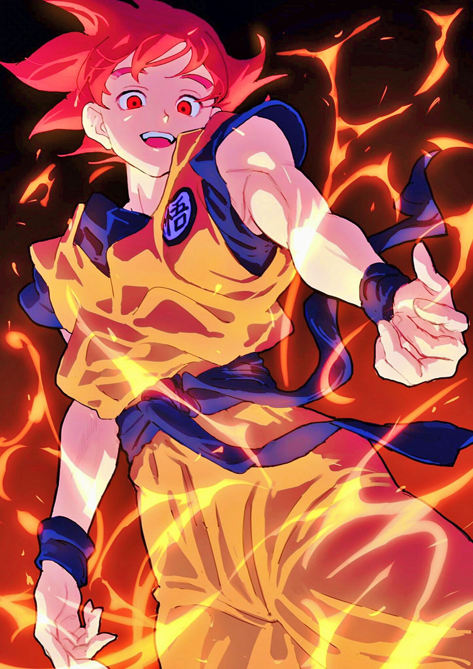Goku God Blue Wallpaper