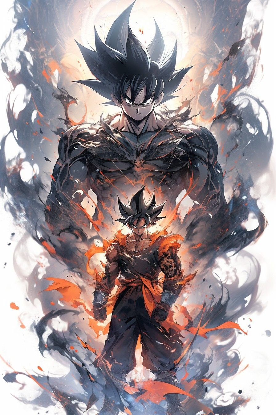 Goku Riding Nimbus To Roshi House Wallpaper