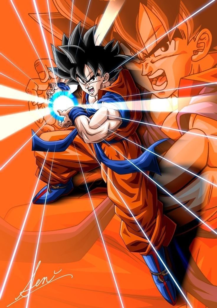 Goku Super Saiyan Blue Background Wallpaper