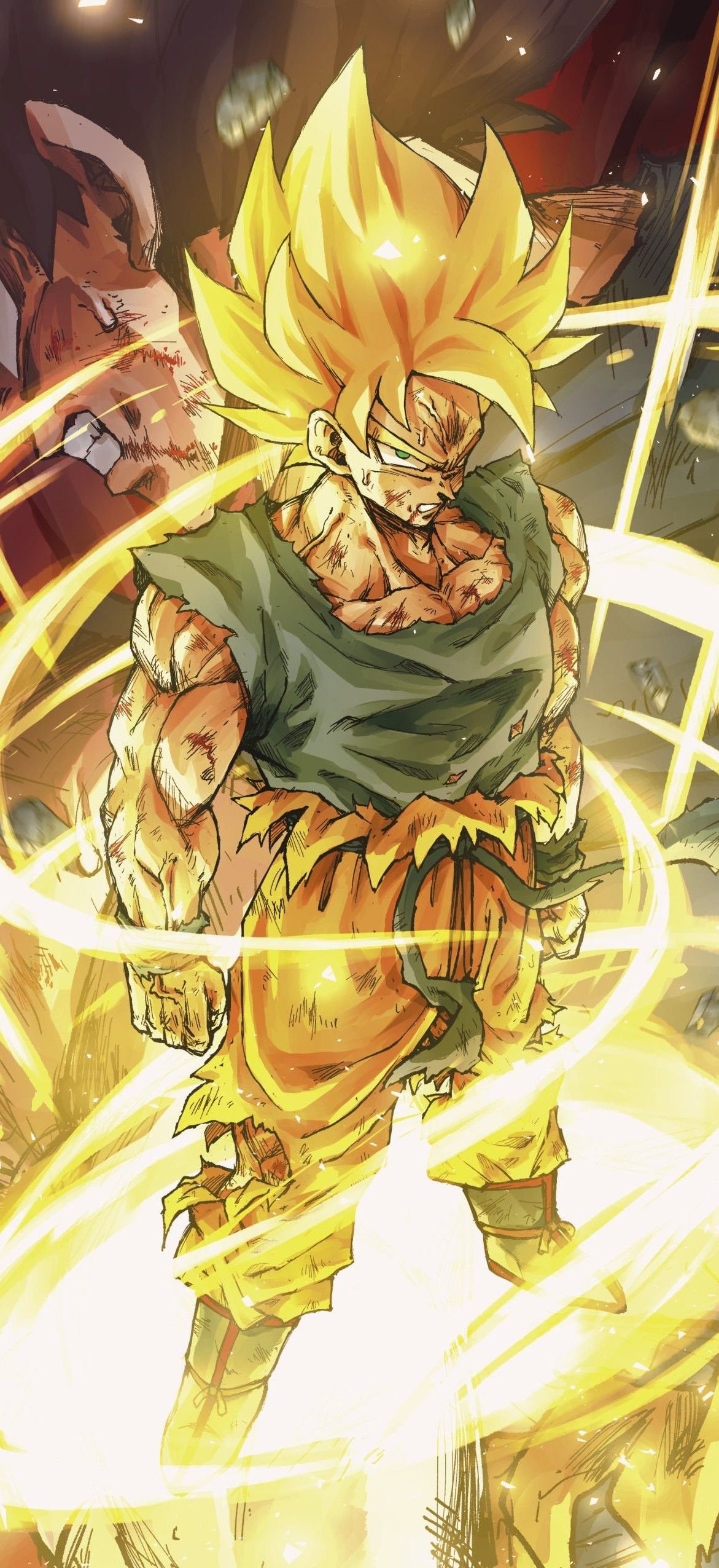 Goku Ultra Instinct Power Up Wallpaper