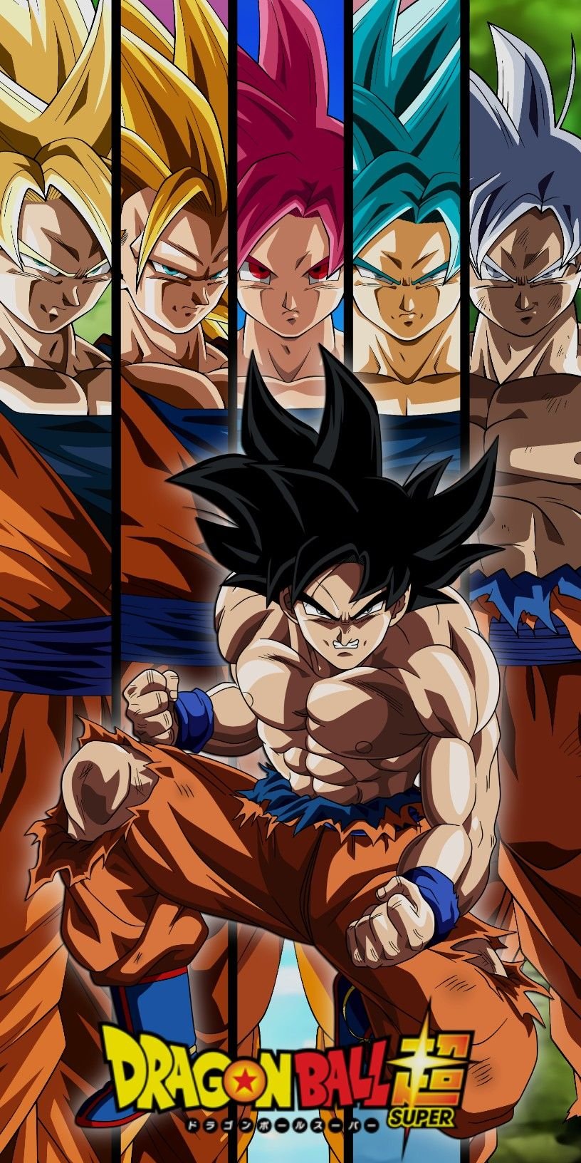 Goku Ultra Instinct Punch Double Wallpaper