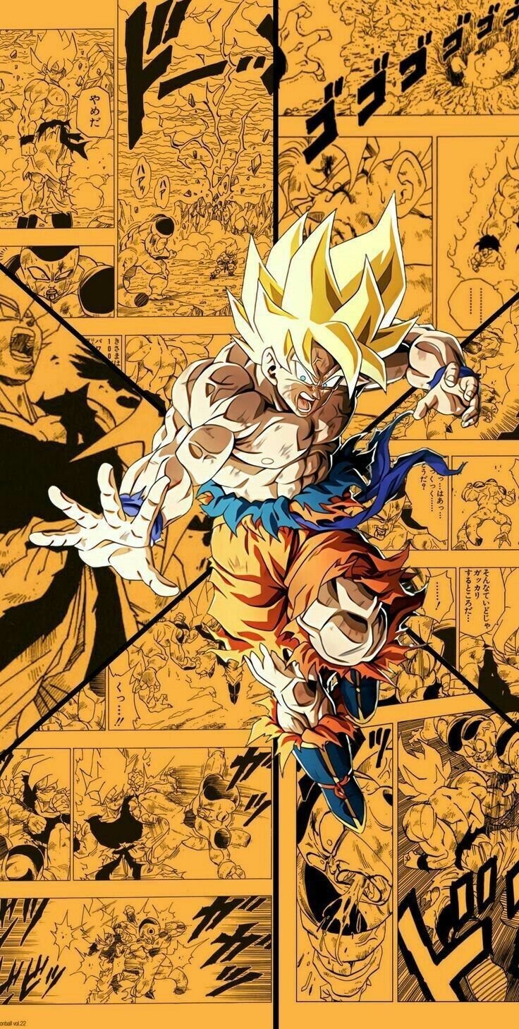 Goku Varias Faces Wallpaper
