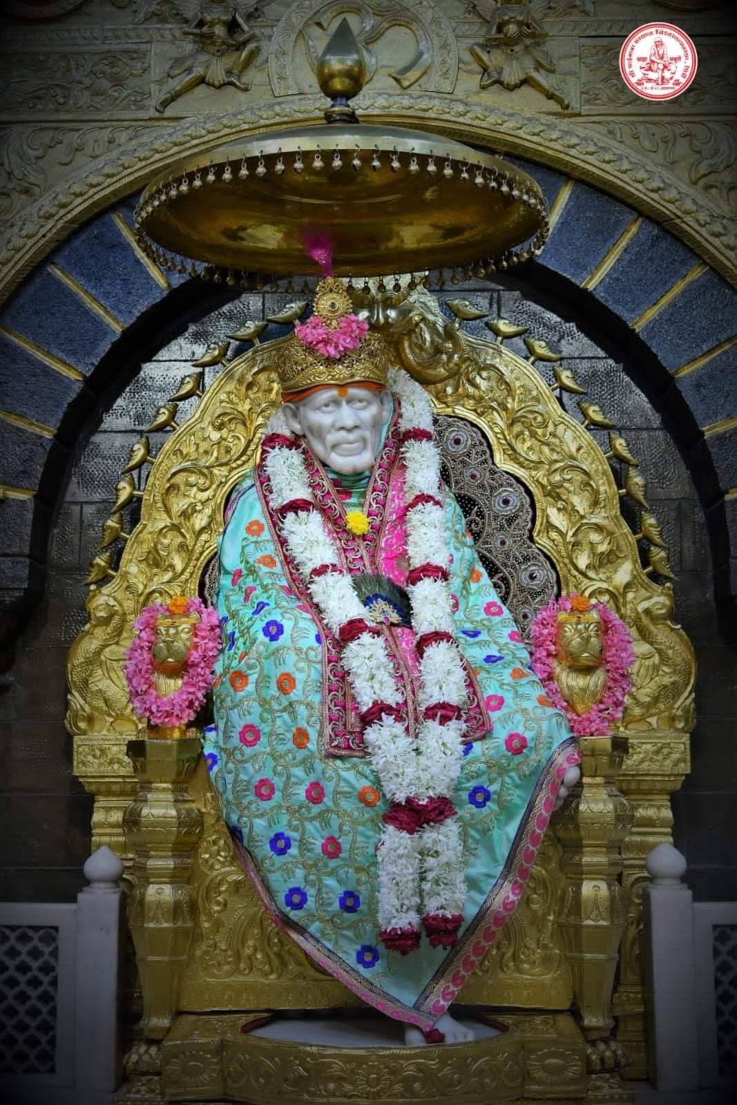 Green And Blue Sai Baba Images