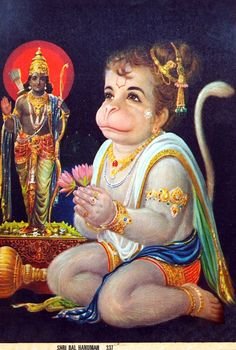 Hanuman God Wallpaper With Black Background