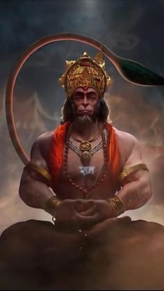 Hanuman Half Face HD Wallpaper
