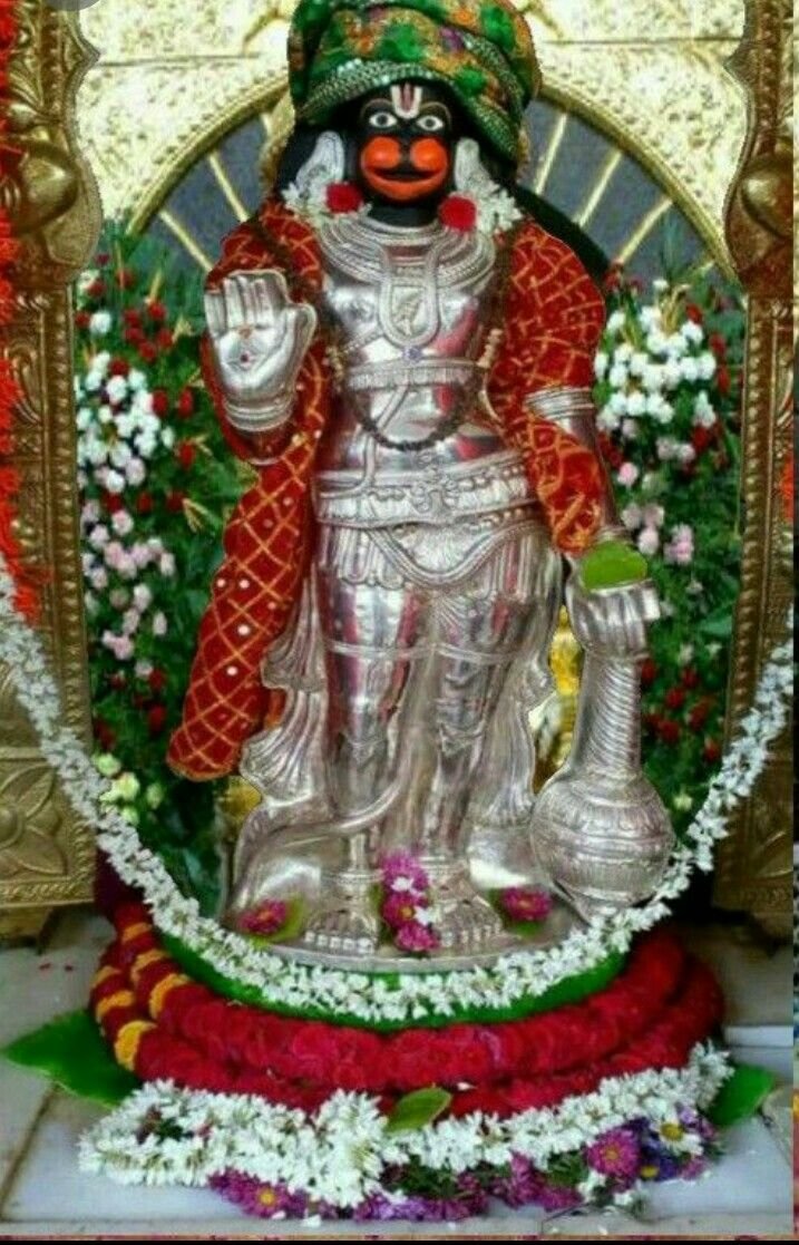 Hanuman Ji Ka HD Wallpaper Standing With Gada Download