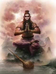 Hanuman Meditating Wallpaper