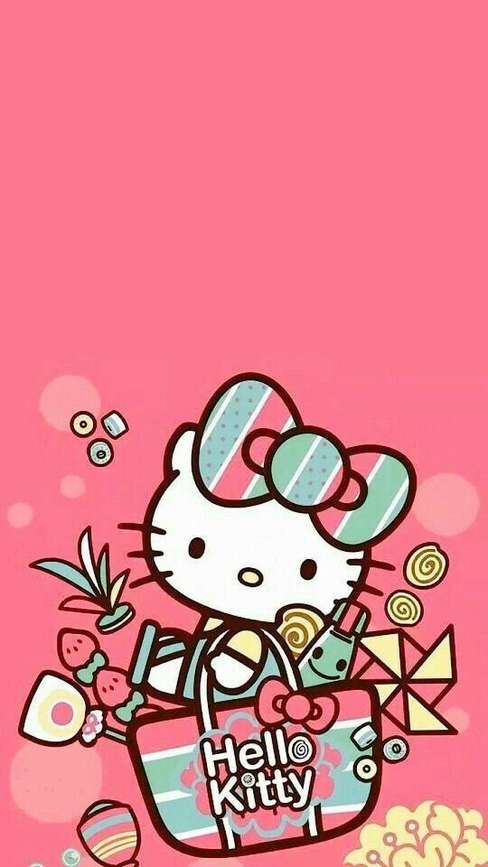 Hello Kitty Wallpaper With Pink Background