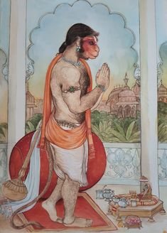 Karan Acharya Hanuman Mobile Wallpaper