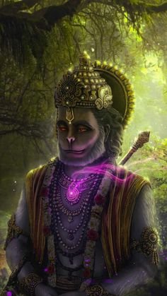Krishna Hanuman Mobile Wallpaper