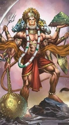 Lord Hanuman And Ganeshji HD Wallpaper