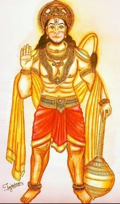 Lord Hanuman Tearing Chest Wallpaper