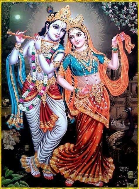 Lord Radha Krishna Face To Face HD Images