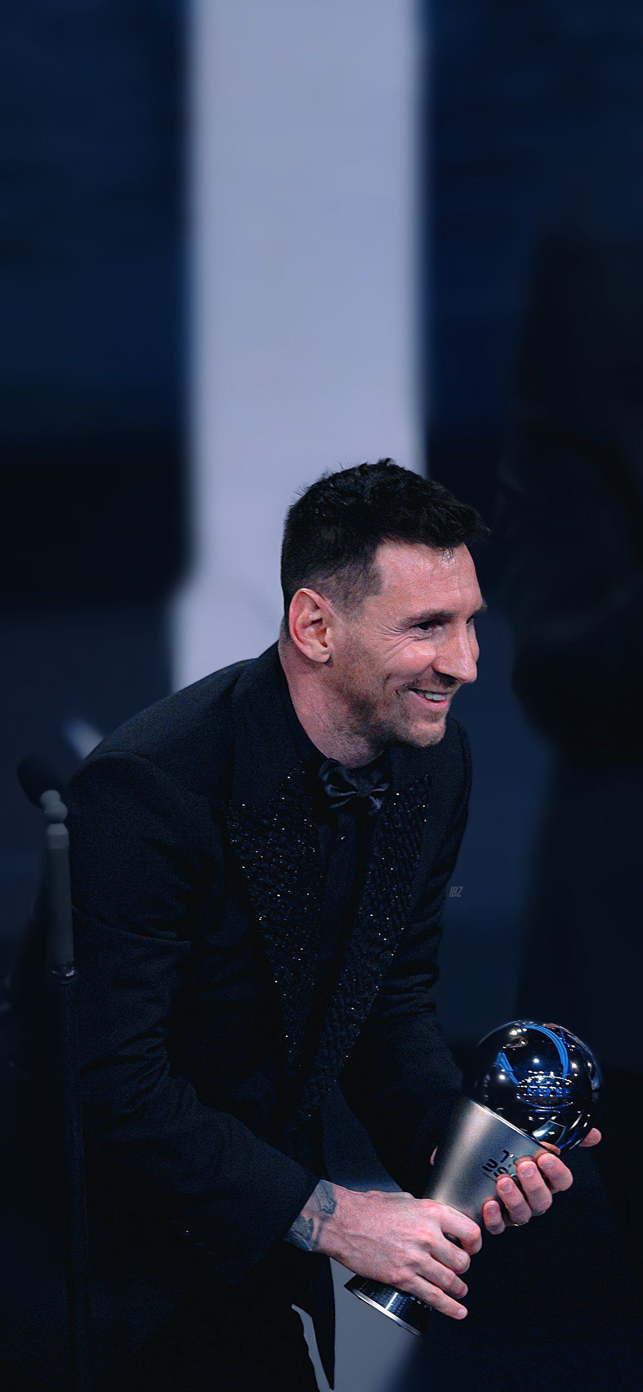 Messi In Black Wallpaper