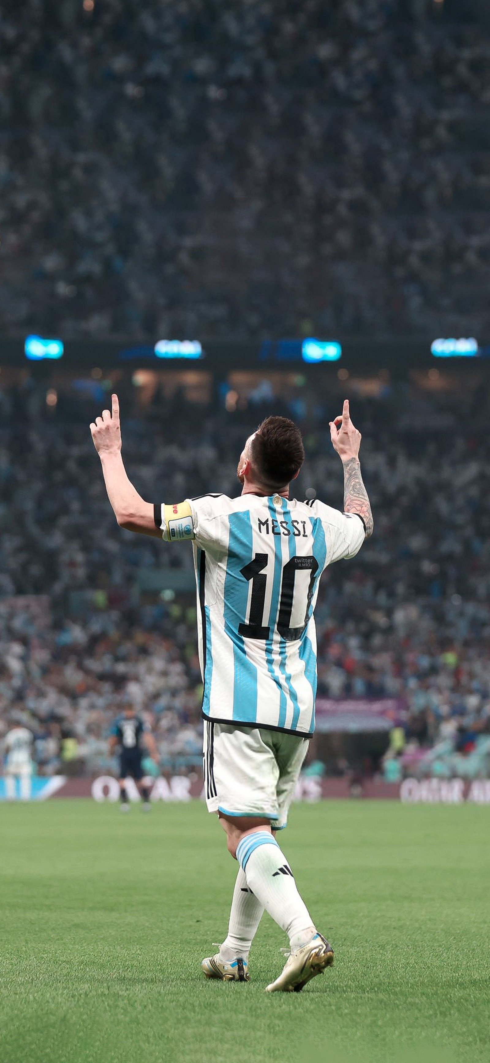 Messi Vs PSG Celebration Wallpaper HD 4K