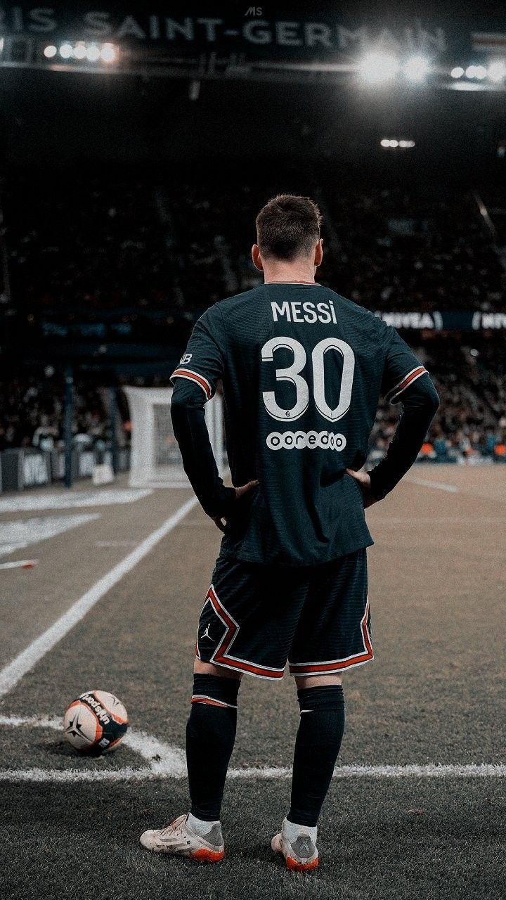 Messi With His Lamborghini For HD Wallpaper