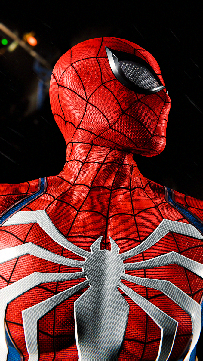 Minimalistic Black Suit Spiderman Wallpaper