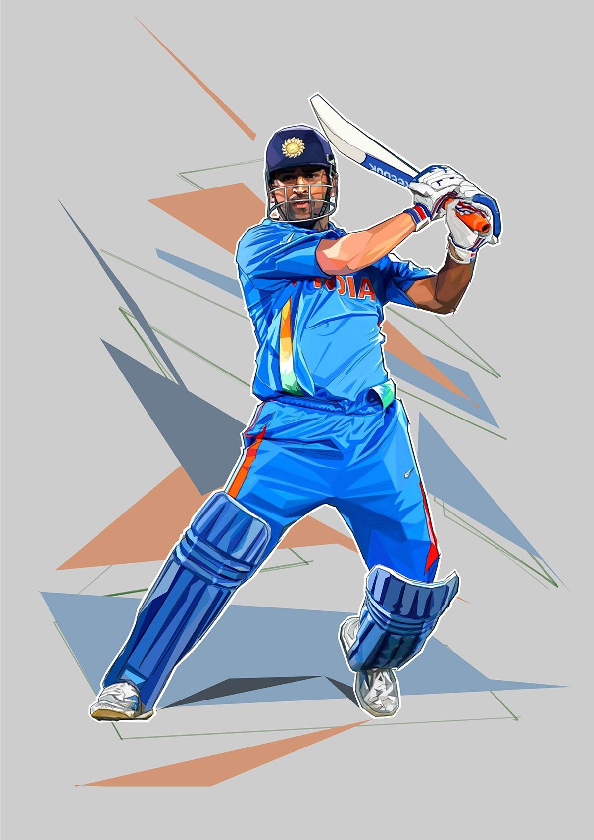 MS Dhoni Blueray Wallpaper For