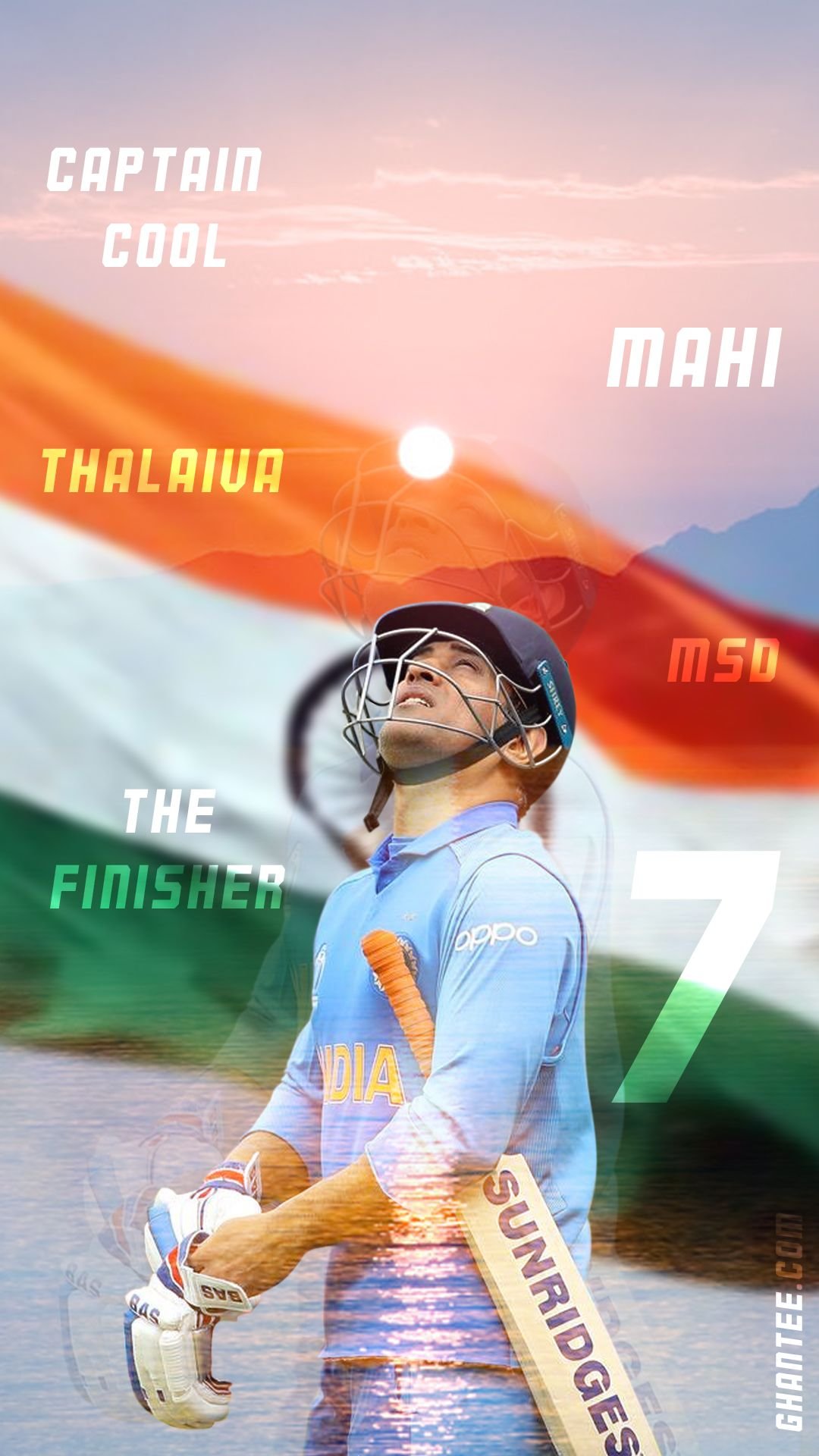 MS Dhoni Images HD With Jersy Number
