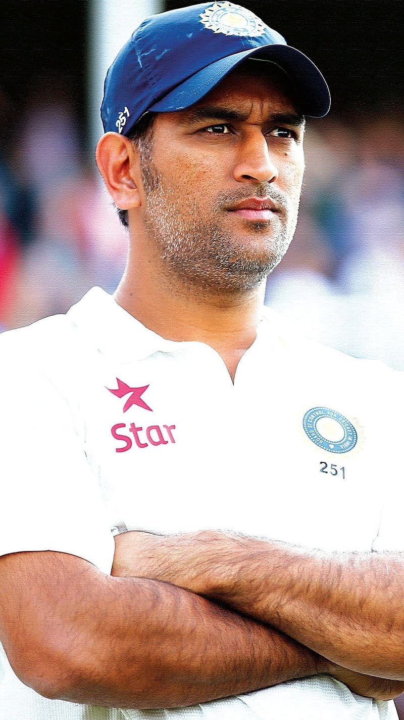 MS Dhoni Photos With Black Background Template
