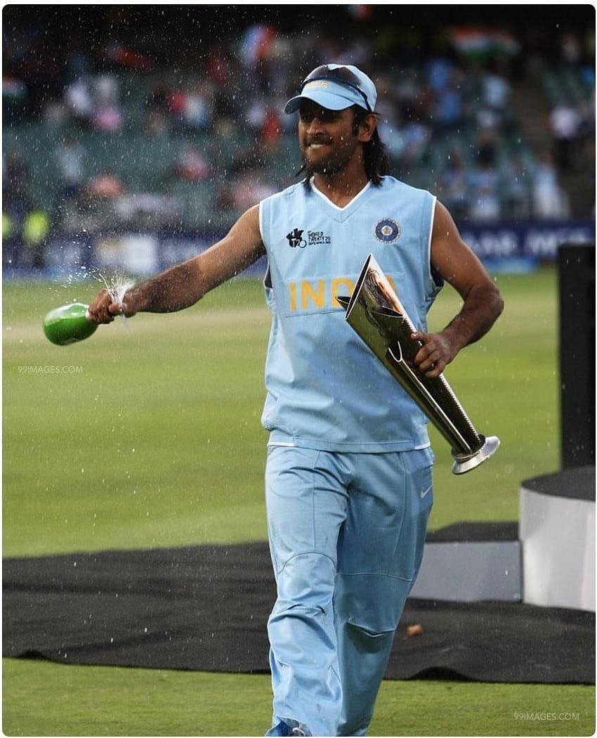 MS Dhoni T20 World Cup Photos