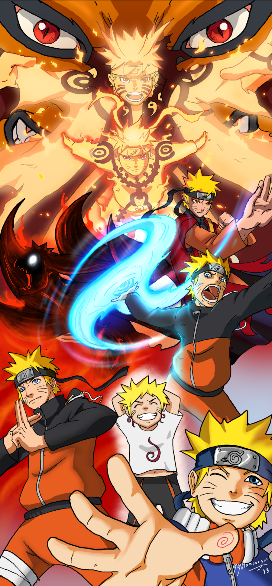 Naruto Hinata Family Wallpaper