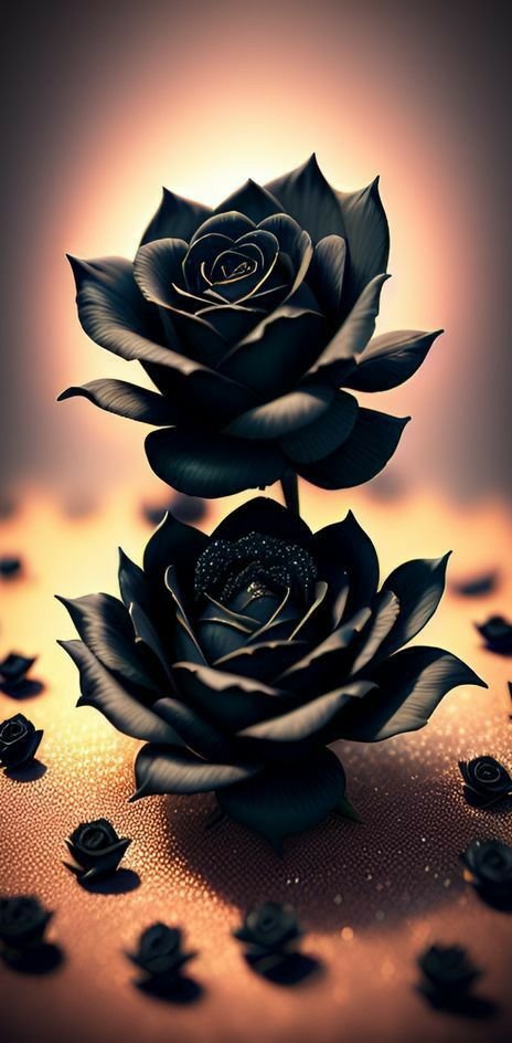 Nature Wallpaper Rose Black