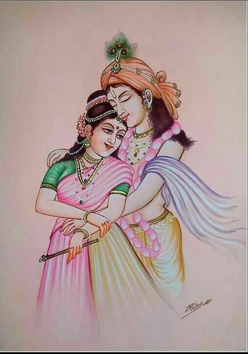 Radha Krishna Colourful Images