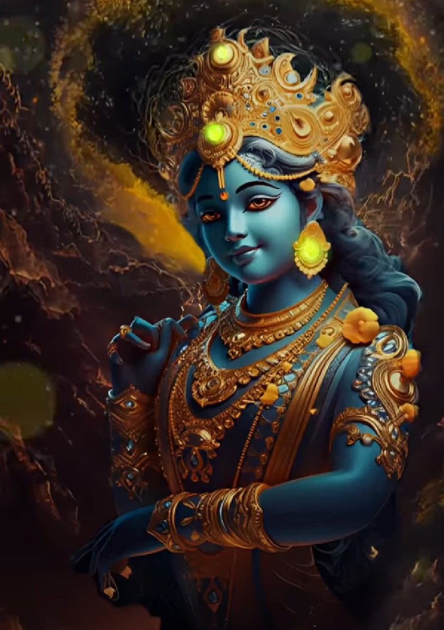 Radha Krishna Images In Blue Colour