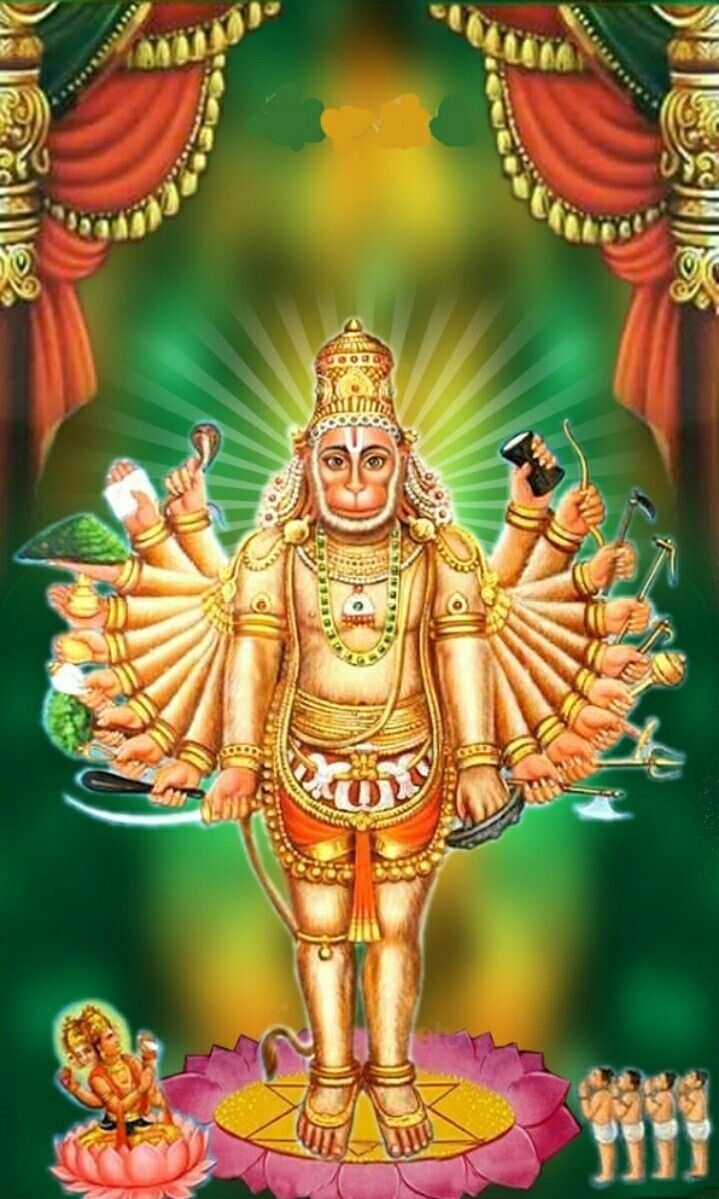 Ram With Hanuman HD Wallpaper