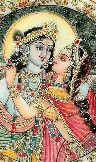 Romance Lord Radha Krishna Images