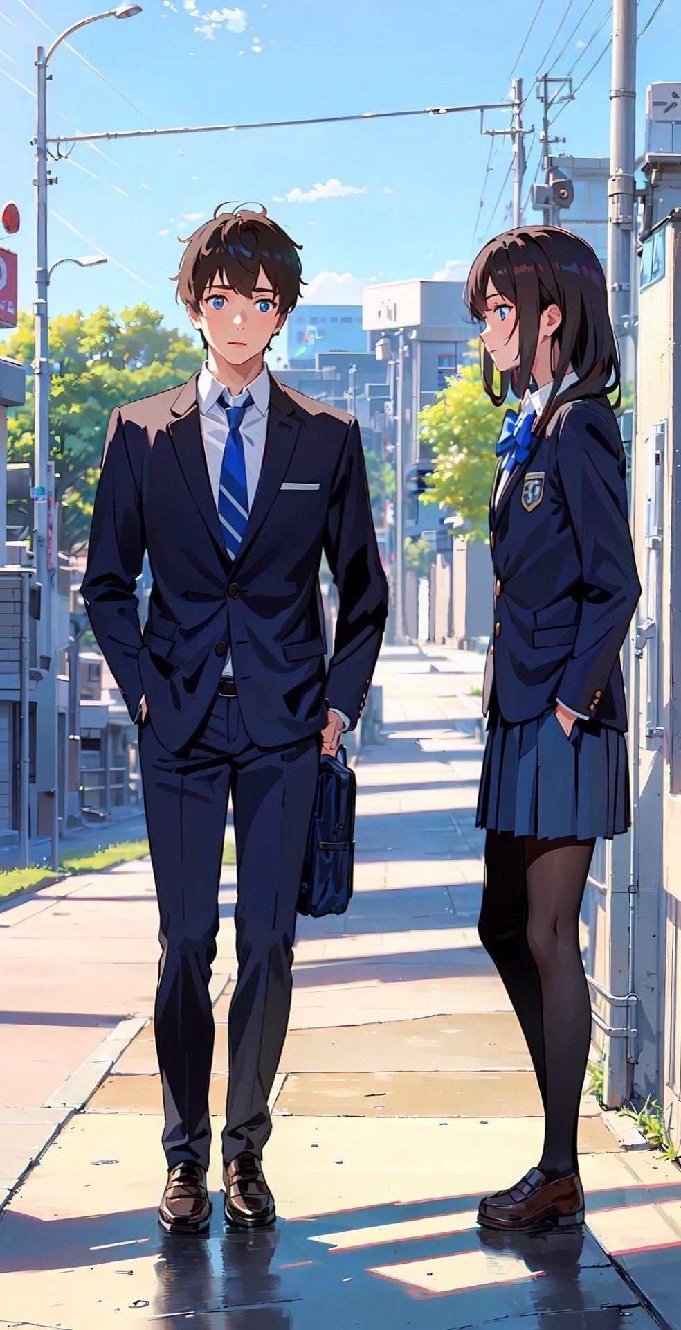 Romantic Anime Couple Wallpaper
