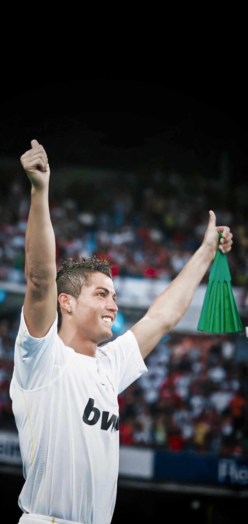 Ronaldo With Football Wallpaper