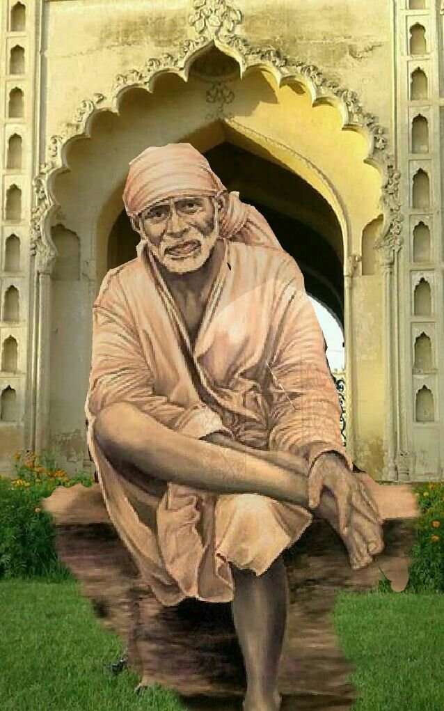 Sai Baba Images HD In Oil Paint