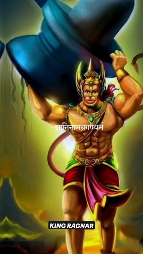 Sankat Mochan Mahabali Hanuman With Sankh HD Wallpaper