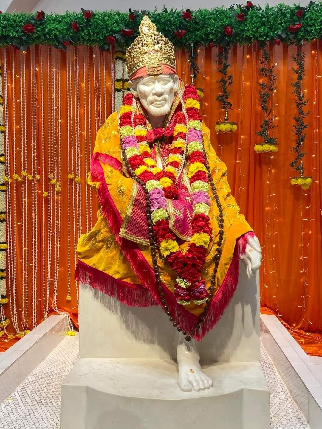 Shirdi Sai Baba Avatar Images In Temple