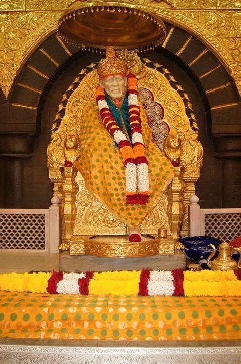 Shirdi Sai Baba Excellent Images In Crystal With Quotes
