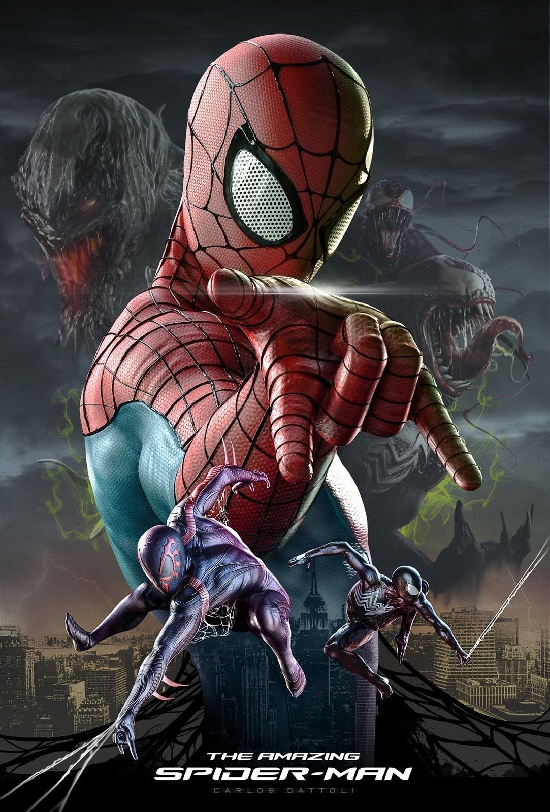Spiderman Cartoon Wallpaper 4K