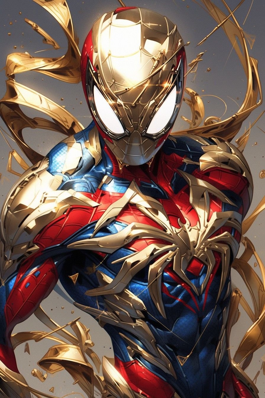 Spiderman Wallpaper On Blue Background