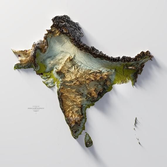 Unique map india 